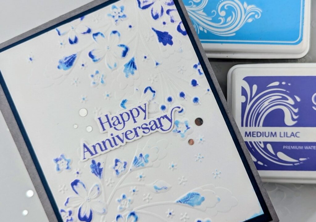 Easy 3D Embossed Anniversary Card