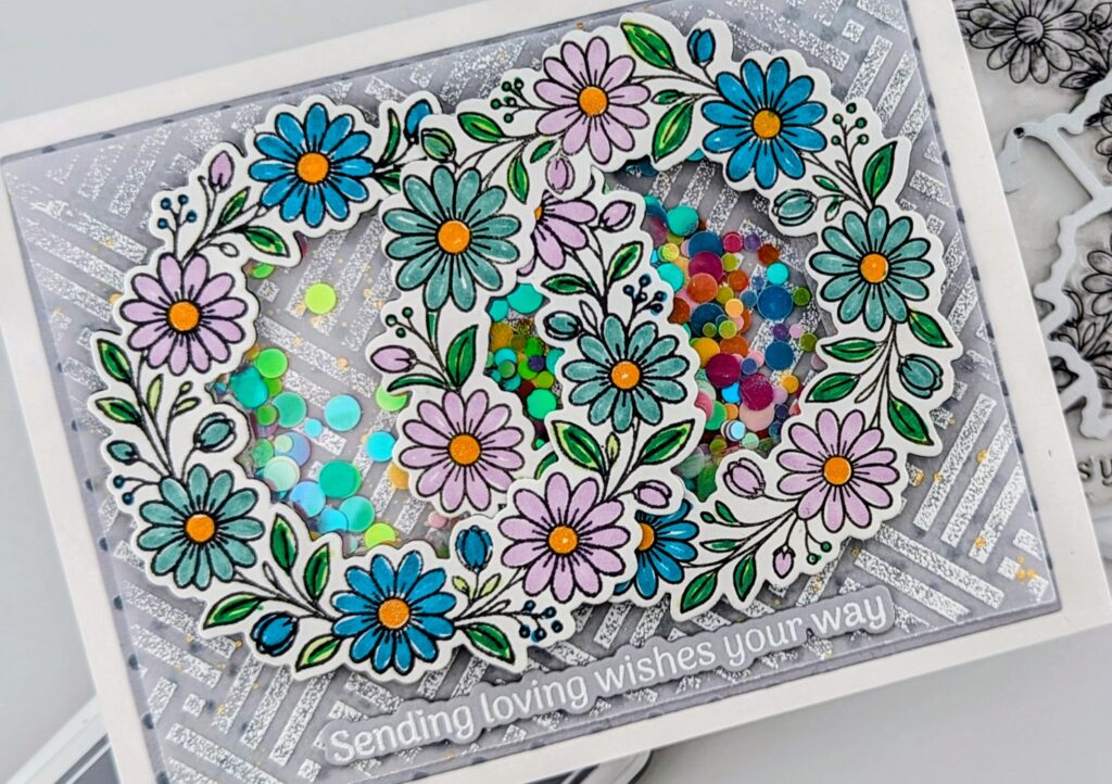 Double Wreath Shaker Card