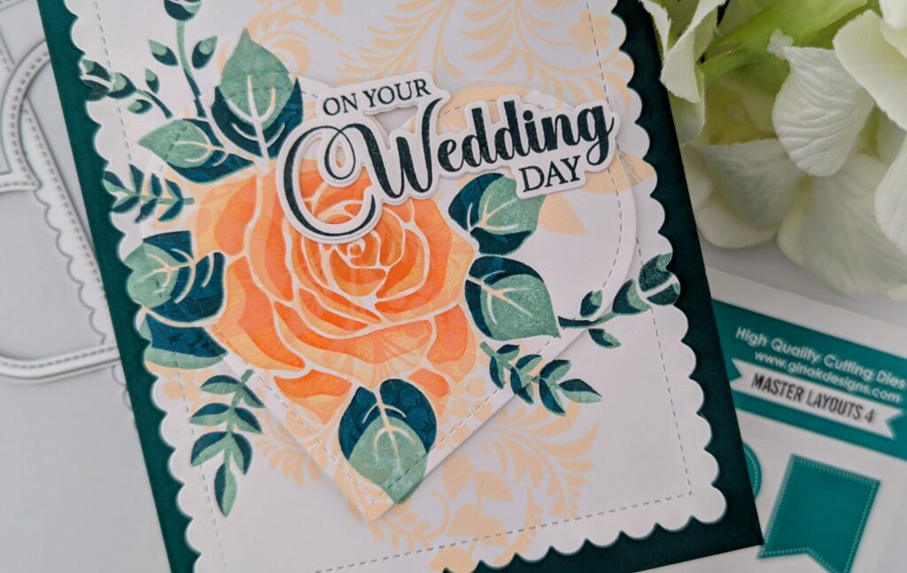 Master Layouts 4 Card Tutorial | Stenciling Over Die Cuts